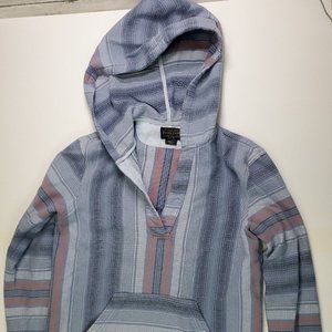Pendleton Women’s 100% Cotton Surf Pullover Striped XXS Hoodie Hood Pocket
